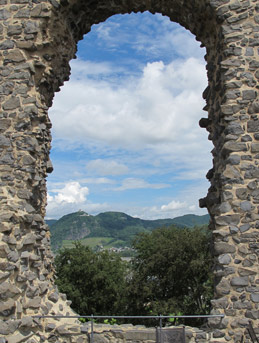 Blick vom Rolandsbogen auf das Siebengebirge