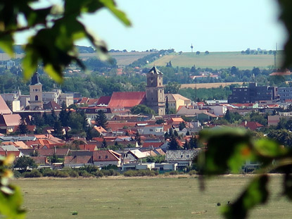 Kleine Karpaen: Blick auf die Altstadt von Pezinok (Bsing)