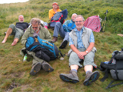 Mittagsrast am Mal Krivň 1.671 m.