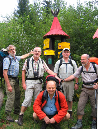 Der Wanderweg  "Tatransk magistrla" beginnt  in Liptovsk Mikul am Berghotel Mnich und umrundet die slowakischen Hohe Tatra.