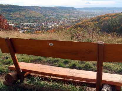 Blick vom Plattenberg in Richtung Jena