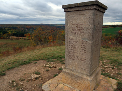 Napoleonstein auf dem Naturschutzgebiet Windknollen bei Jena