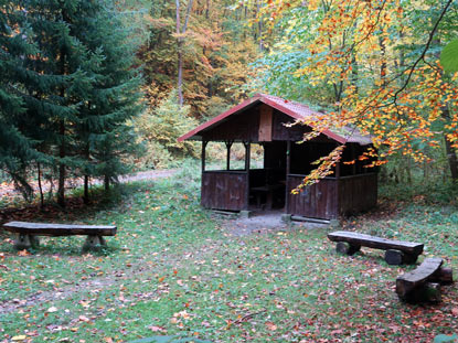 Rastplatz im Tal  Vogelgrund"