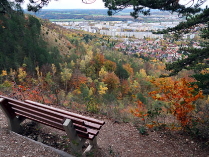 Aussicht auf Neulobeda untrhalb des Johannisbergs