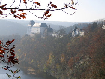 Blick auf Schloss Burgk