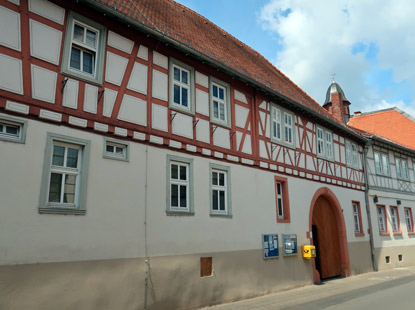 Ehemaliges Gasdthaus zum Lwen in Schaafheim. Heute Teil des Rathauses