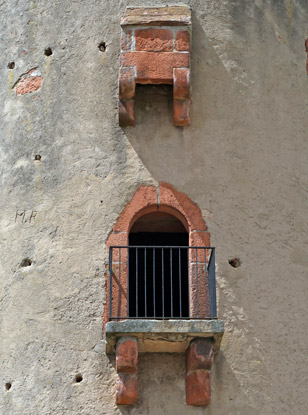 Wartturm Balkon mit Pechnase