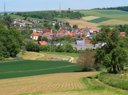 Blick zurck auf den Ort Bargen