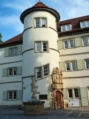 Treppenturm am Wasserschloss von Bad Rappenau