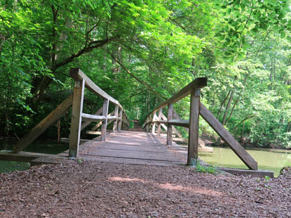 Brcke ber den Waldsee bei Bad Rappenau