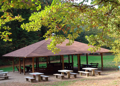 Der Grillplatz an der Oberfrsterwiese nahe dem Bllenfalltor