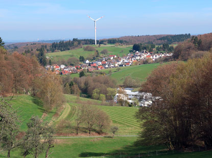 Talblick vom Ort Steigerts