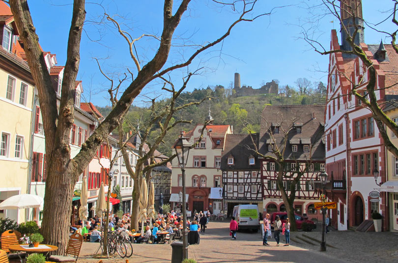 Der Marktplatz von Weinheim