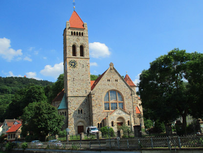 ev .Peterskirche  in Weinheim (nach der Renovovierung)