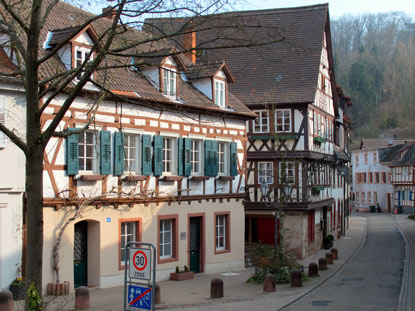 Fachwerkhuser im Gerberviertel von Weinheim