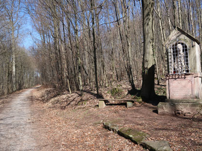 St. Nikolaus Bildstock auf dem Vogesenweg