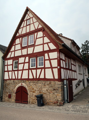 Fachwerkhaus auf der Hauptstrae von Malsch