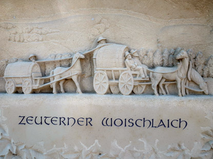 Spottnamen edr Zeuterner: Woischlaich (Weinschlauch)