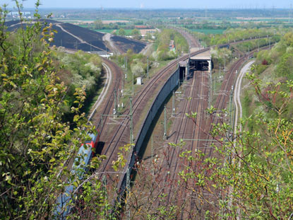 Bahnknotenpunkt bei Bruchsal