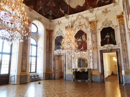 Frstensaal im Schloss Bruchsaal in der Beletage