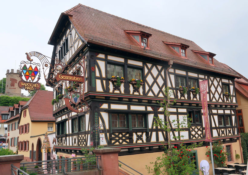 Vogesenweg Odenwald: Walksches Haus in Weingarten