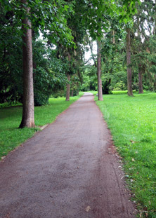 Vogesenweg   entlang der Albdurch das Naherholungsgebiet  in Karlsruhe