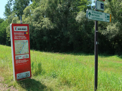 Vogesenweg passiert die Ladesgrenze