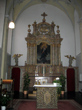 Blick in die Wallfahrtskirche Marienthal im Westerwald