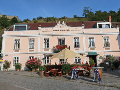 Unsere Unterkunft in Spitz, das Gasthaus Prankl