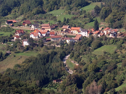 Kfering von der Burgruine Aggstein aus gesehen.