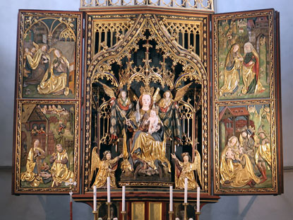 Doppelflgelaltar in der Wallfahrtskirche in Maria Laach