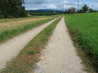 Welterbersteig auf der Hochflche bei Ratenberg