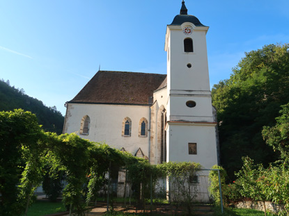 Pfarrkirche in Aggstein Dorf. Ehemals das Gotteshaus der Kartause Aggsbach