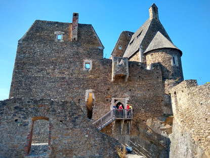 Kernburg der Burgruine Aggstein in der Wachau