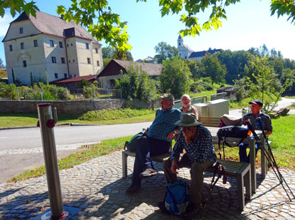 Welterbesteig: Rast in Maria Langegg am Langegger-Hof