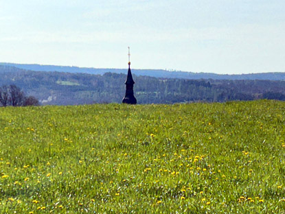 Von Espenschied ist nur noch die Kirchtrumsspitze zu sehen
