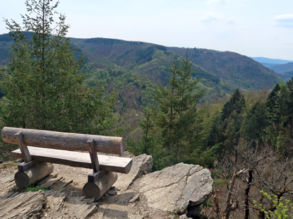 Mehrholzblick, Rastplatz mit Blick ins Wispertal