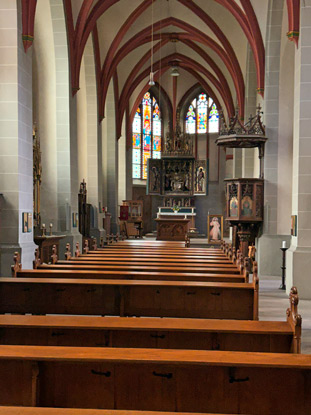 Chorraum der St. Martin Kirche in Lorch